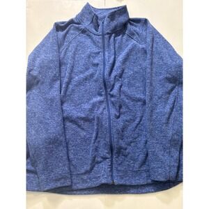 Duluth Trading Co Full Zip Fleece Jacket Blue Mens 3XL Heavyweight Outdoor